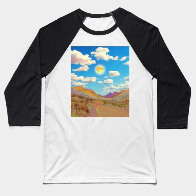 Daydreaming Baseball T-Shirt by Cajuca